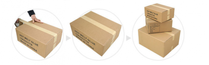 Bande gommée auto-adhésive de papier d'emballage de carton ou de boîte de scellage