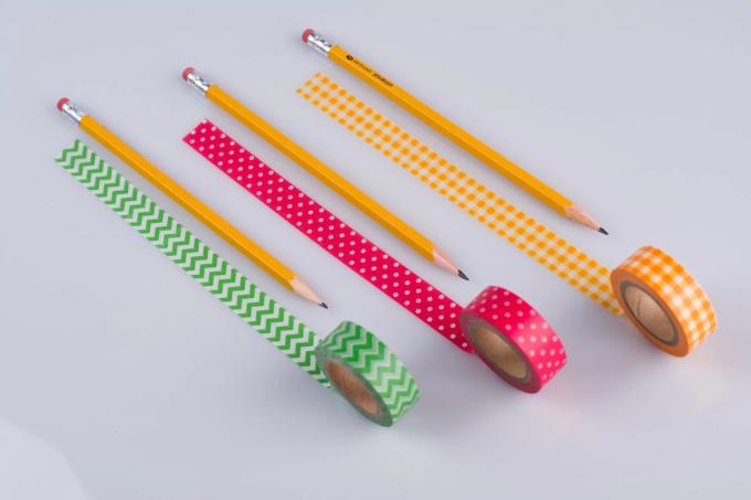 Étapes des crayons de bande de DIY Washi