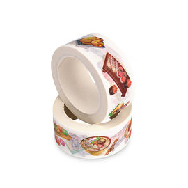La bande blanche large de Washi/les modèles colorés ruban a enduit l'adhésif acrylique