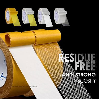 Tissu solide à deux côtés, ruban adhésif double, ruban adhésif pour tapis ISO 9001 approuvé