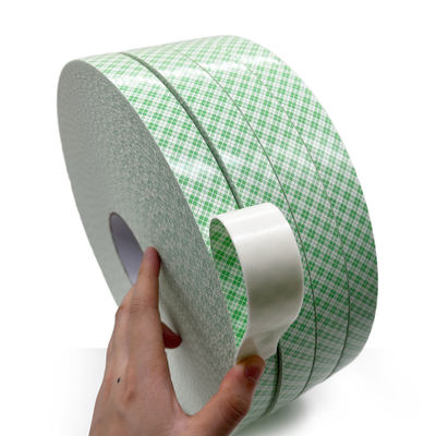 Ruban adhésif en mousse PU double enduction 1mm blanc adhésif acrylique 24m