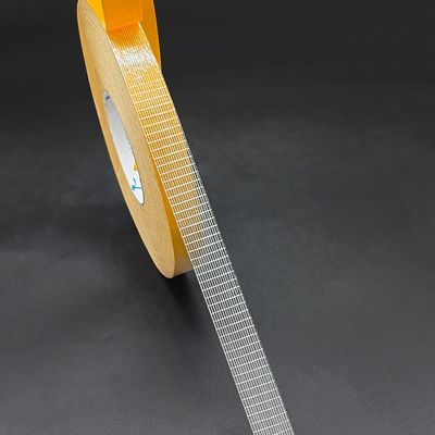 Ruban adhésif en maille de fibre de verre double face à haute adhérence avec une épaisseur de 220MIC pour les joints d'étanchéité en PVC et les planchers
