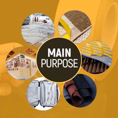 Ruban adhésif en maille de fibre de verre double face à haute adhérence avec une épaisseur de 220MIC pour les joints d'étanchéité en PVC et les planchers