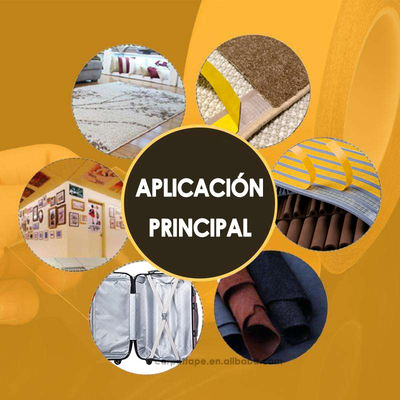 Ruban adhésif en fibre de verre à double face de 72 oz/in, adhérence à la peau de 45 lbs/in, résistance à la traction et allongement de 5-7% à la rupture