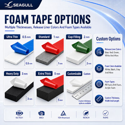 Double Sided Adhesive PE Foam Tape Solution For Automotive Appliance Assembly