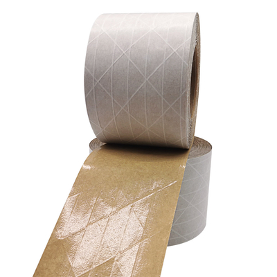 Brown a épaissi la fibre à simple face Papier d'emballage de bande paerforée pour le cachetage de boîte