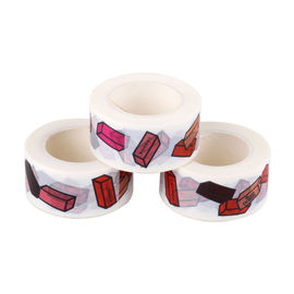 Emballage cadeau sans résidu décoratif mince d'adhésif en caoutchouc de bande de Washi de 2 pouces