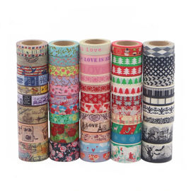 Emballage cadeau fort d'album à adhérence de bande de Washi modelé par tissu mignon