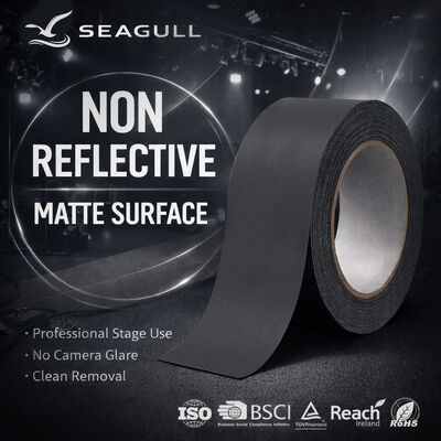 Tape de gaffer de surface mate en tissu professionnel pour éclairage de théâtre
