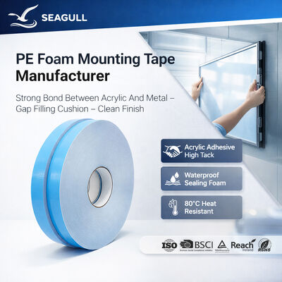 Tape adhésive en mousse PE à double face pour fixation du panneau d'affichage
