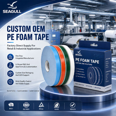 Tape en mousse de PE à haute densité pour la décoration de la construction
