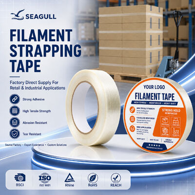 Ruban de filament de fibre de verre Ruban de cerclage à haute résistance pour emballage de carton robuste