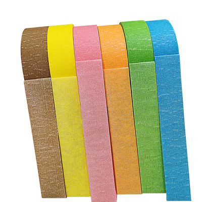 Papier de riz adhésif de caoutchouc naturel coloré par étroit de bande de 2 pouces résistant à la chaleur