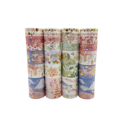 30 la bande dessinée japonaise Washi de masquage adhésif des conceptions 7pcs/Box Kawaii attache du ruban adhésif pour la décoration de Scrapbooking de journal de balle