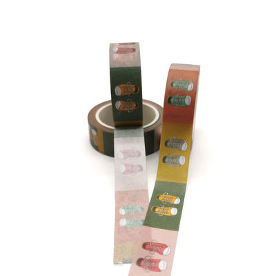 L'emballage cadeau imprimé fait sur commande Taïwan de DIY CMYK a découpé l'emballage avec des matrices de Washi de bande paerforée