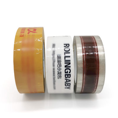 bande faite sur commande de Logo Printed Bopp Carton Sealing de largeur de 50mm pour l'emballage