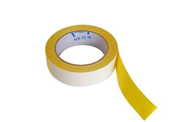 2 pouces jaunes de 30Y de bande de tapis dégrossie par double pour des couvertures, tapis, protections, coureurs