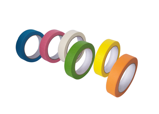 Bande de papier multicolore sans résidu de peinture de jet de masquage de côté simple personnalisable de taille