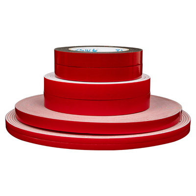 Aperçu gratuit rouge de colle d'usine de bande à simple face en verre 0.8mm épaisse directe de mousse