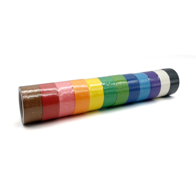 Multi colorés attachent du ruban adhésif à la taille faite sur commande épluchent le ruban facilement
